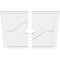 Ekena Millwork Embry Architectural Grde PVC Contemporary Ceiling Medallion, Two Piece, 24"OD x 3"ID x 8 1/4"C x 1"P CMP24EY2-03000 - alternate 2